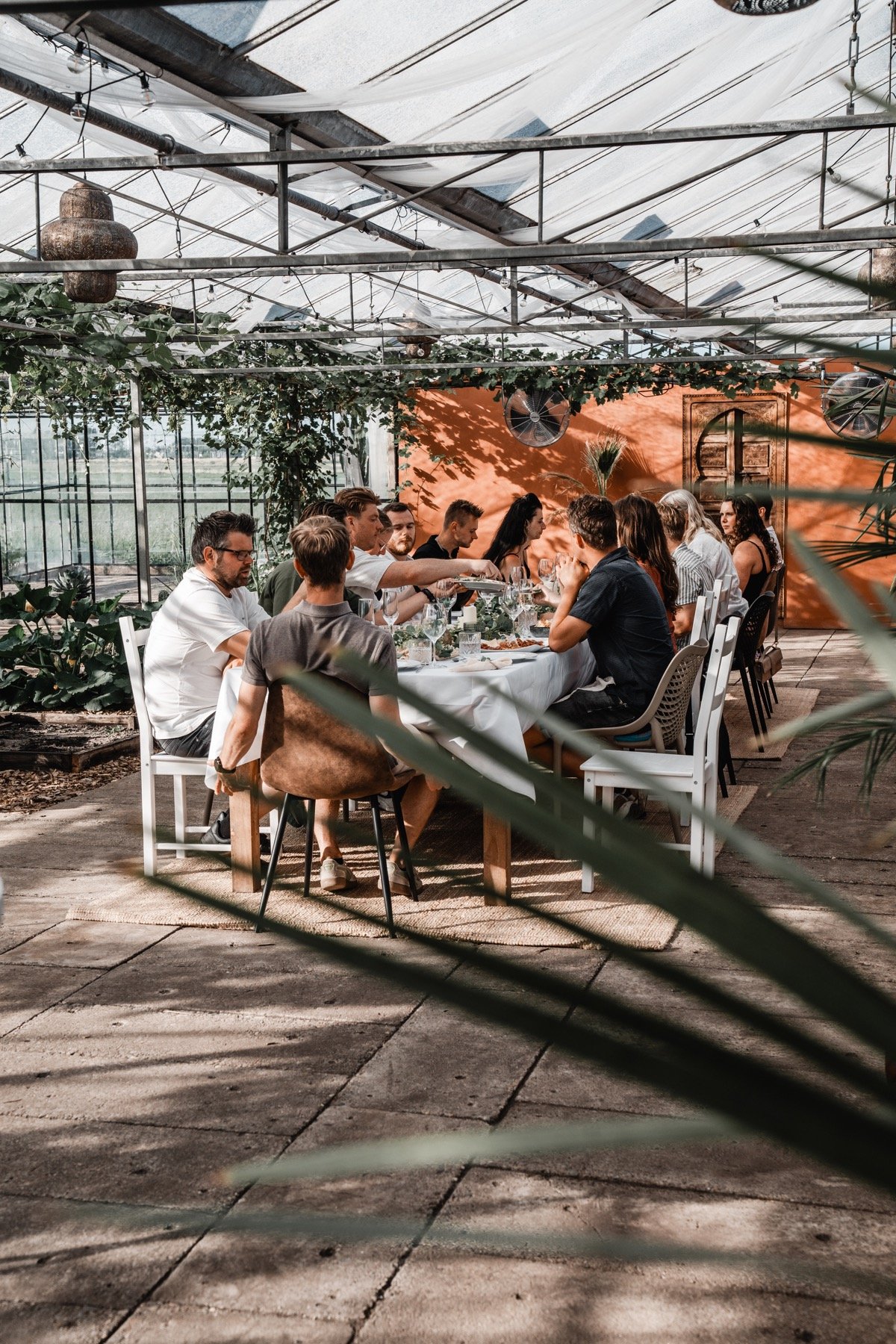 Ons eerste kasdiner in de zomer